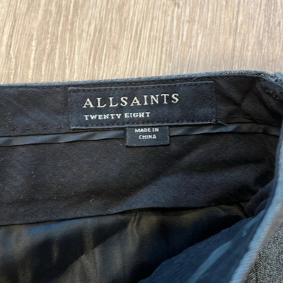 All Saints Grey Pants - Picture 3 of 4